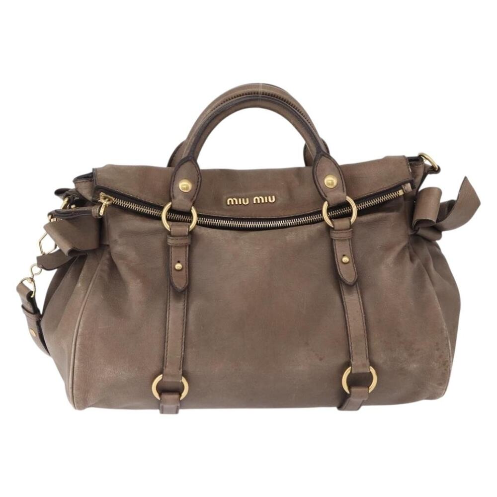 Miu Miu Matelasse Handbag Beige